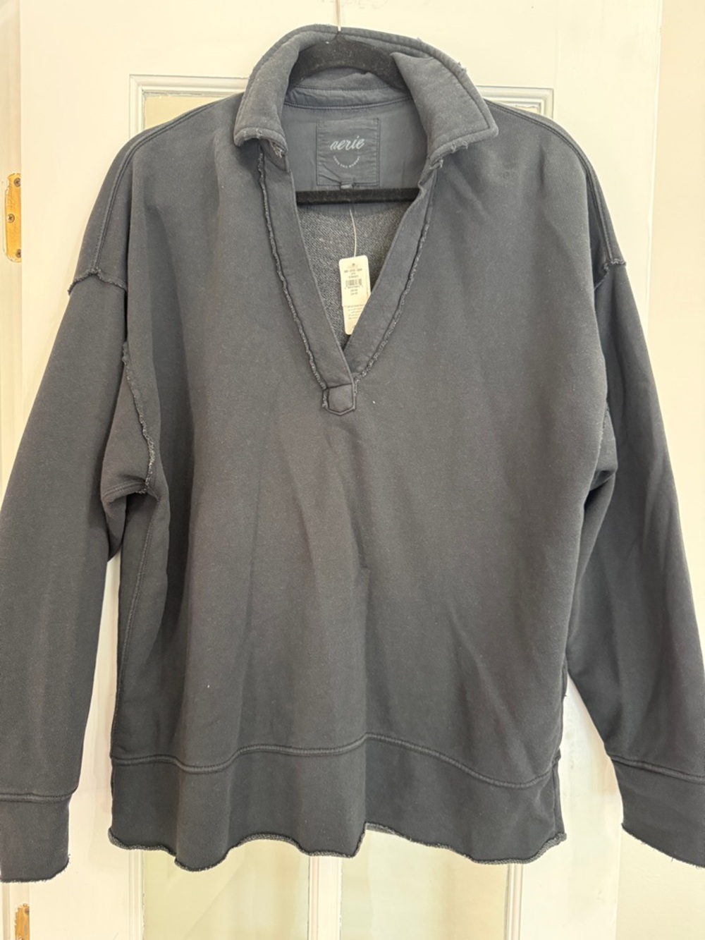 aerie Charcoal Gray Pullover Sweatshirt
